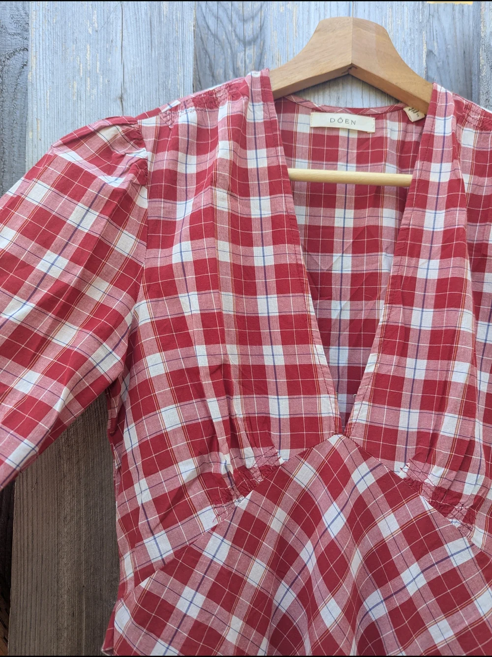 DÔEN Charleston Dress in Alsace Plaid - Size Small - Picture 3 of 8